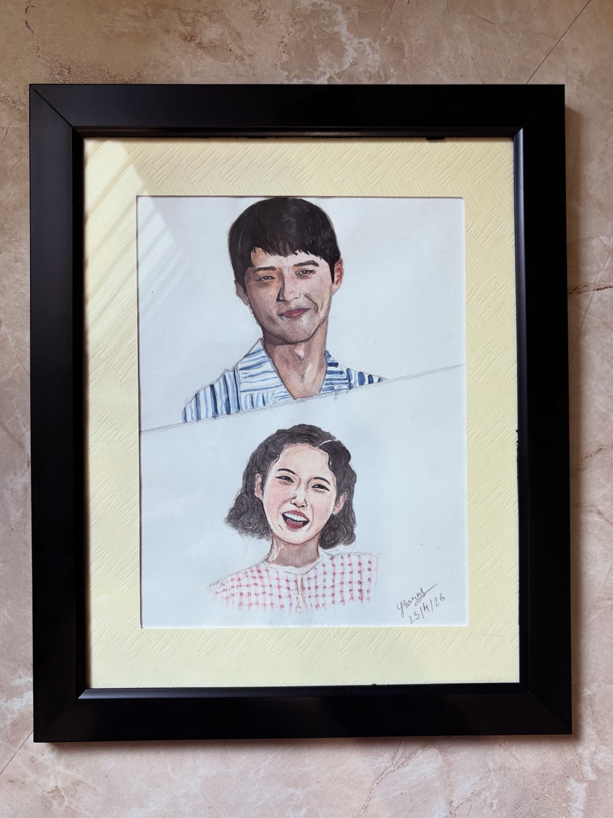 Water colour portrait by Yogita Bansal(10-D).